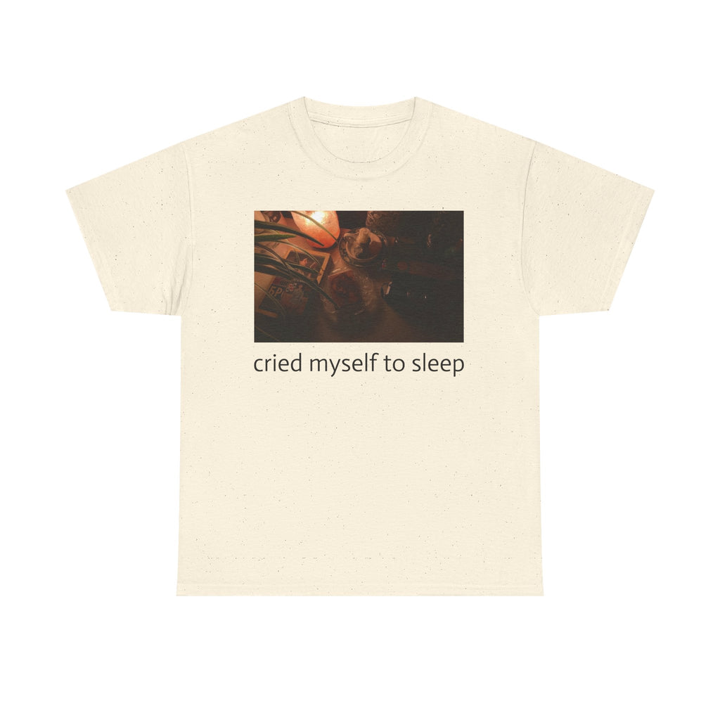 T-Shirt — 'cried myself to sleep' Photographic Graphic Tee